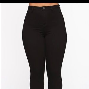 Black Flare Off Jeans